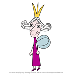 How to Draw Granny Thistle from Ben & Holly's Little Kingdom