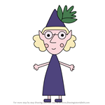 How to Draw Hannah Elf from Ben & Holly's Little Kingdom