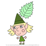 How to Draw Nettle Elf from Ben & Holly's Little Kingdom