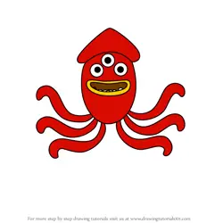 How to Draw Henry The Squid from Big Block SingSong