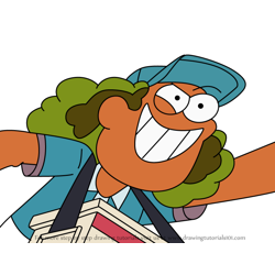 How to Draw Corndog Vendor from Big City Greens