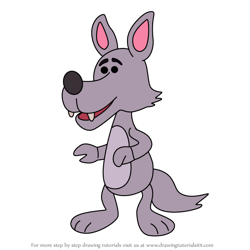 How to Draw Big Bad Wolf from Blue's Clues
