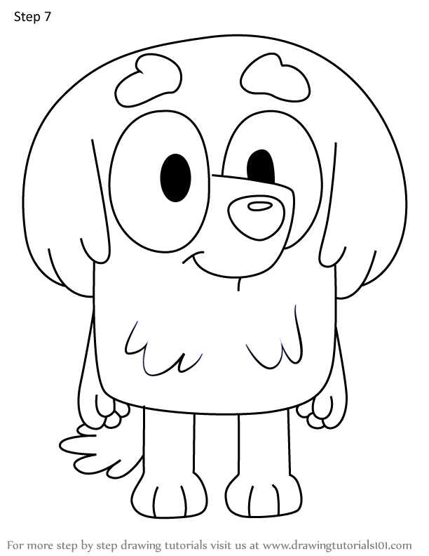 How to Draw Lila from Bluey (Bluey) Step by Step | DrawingTutorials101.com
