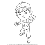 How to Draw BoBoiBot from BoBoiBoy