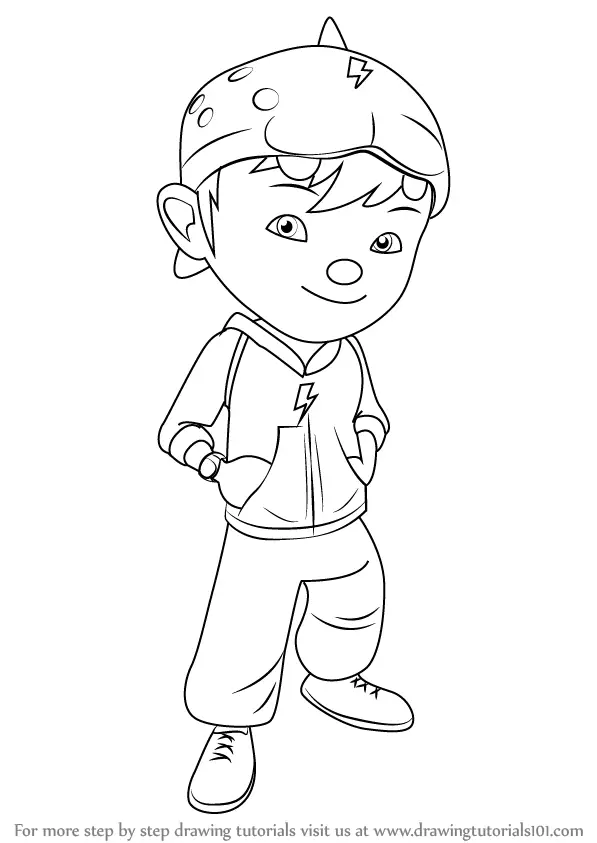 Learn How to Draw BoBoiBoy (BoBoiBoy) Step by Step : Drawing Tutorials