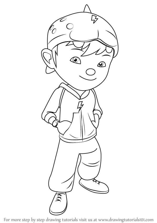 Learn How to Draw BoBoiBoy (BoBoiBoy) Step by Step : Drawing Tutorials