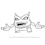 How to Draw Lieutenant Lahap from BoBoiBoy