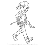 How to Draw Wendy from Bob the Builder 2015