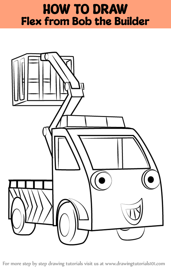 How to Draw Flex from Bob the Builder (Bob the