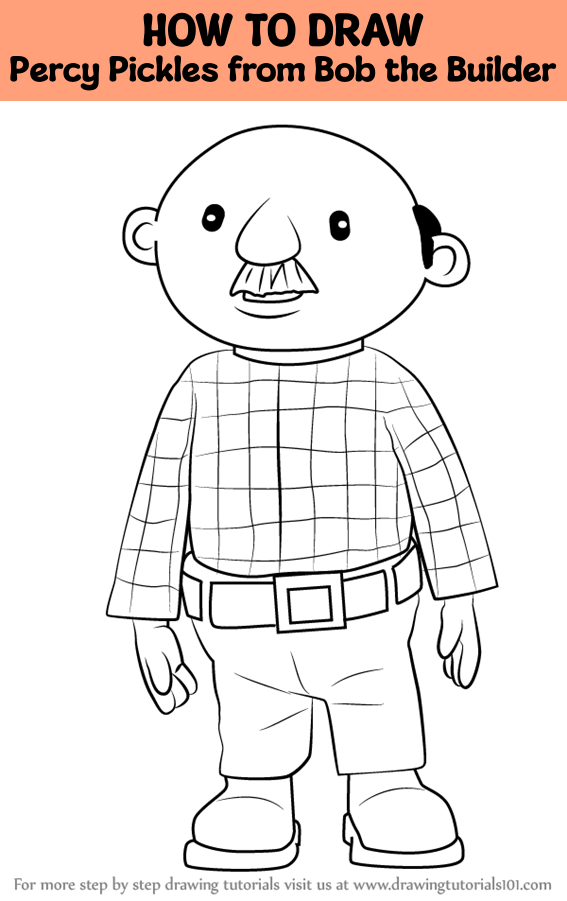 How to Draw Percy Pickles from Bob the Builder (Bob the Builder) Step ...