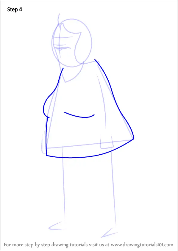 Learn How to Draw Gloria from Bob's Burgers (Bob's Burgers) Step by