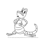 How to Draw Gaspar Le Gecko from Brandy & Mr. Whiskers