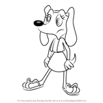 How to Draw Sandy Carington from Brandy & Mr. Whiskers