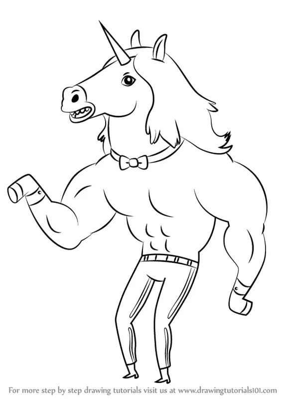 Learn How To Draw Stripper Unicorns From Bravest Warriors Bravest