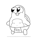 How to Draw Baby Turtle from Breadwinners