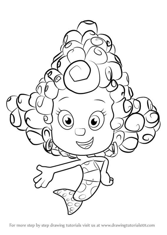  Learn How to Draw Deema from Bubble Guppies Bubble Guppies Step by 