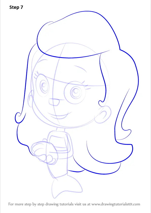 Learn How to Draw Molly from Bubble Guppies (Bubble Guppies) Step by Step : Drawing Tutorials