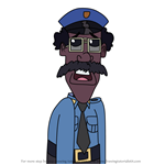 How to Draw Officer Bacon from Bunnicula