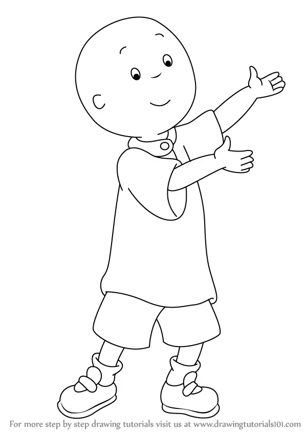 598 x 844 - png. learn draw caillou caillou step step drawing tutorials. 