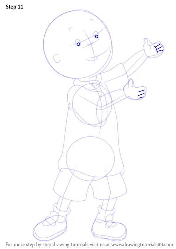 Learn How to Draw Caillou (Caillou) Step by Step : Drawing Tutorials