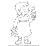 How to Draw Rosie from Caillou