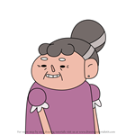 How to Draw Gram Gram from Camp Camp