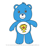 How to Draw Champ Bear from Care Bears