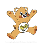 How to Draw Friend Bear from Care Bears