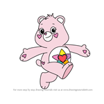 How to Draw True Heart Bear from Care Bears