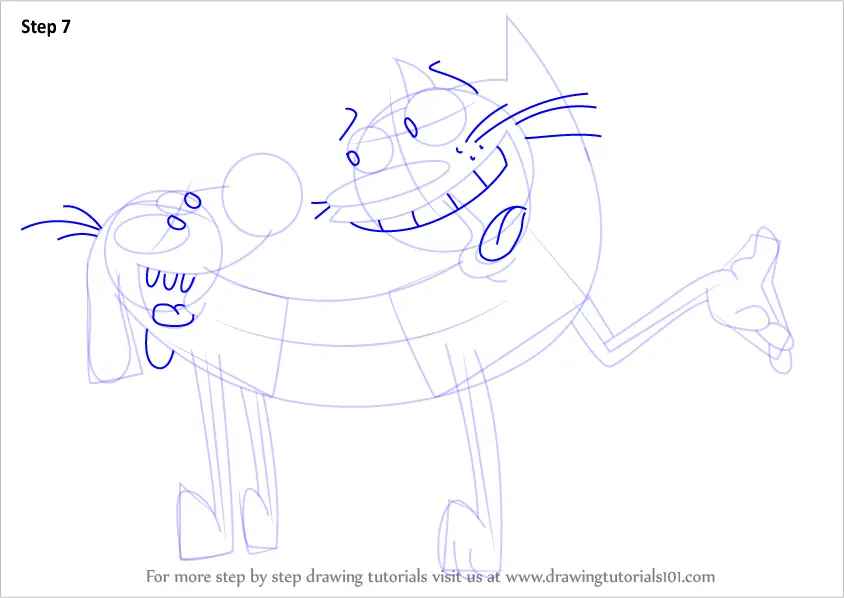 Learn How to Draw CatDog CatDog Step by Step Drawing 