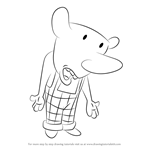 How to Draw Winslow T. Oddfellow from CatDog