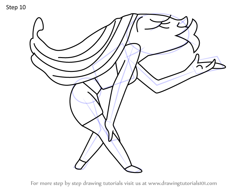 How to Draw Queen Rapsheeba from ChalkZone (ChalkZone) Step by Step ...