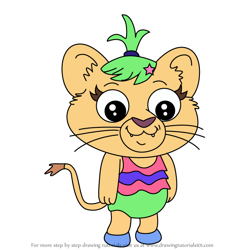 How to Draw Betsy Roar from Chip and Potato