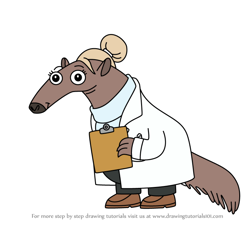 How to Draw Dr. Anteater from Chip and Potato