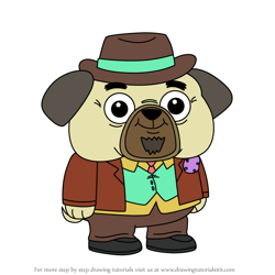 How to Draw Gordie Pug from Chip and Potato