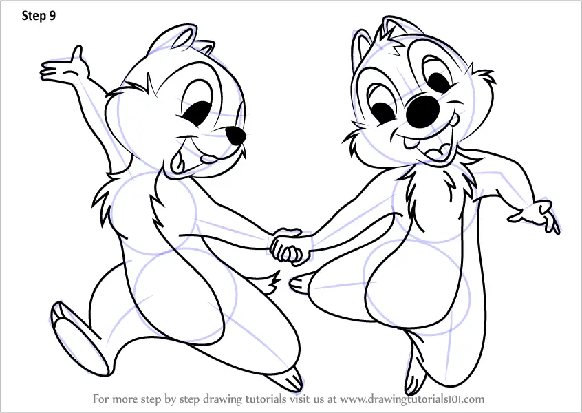 Learn How To Draw Chip And Dale Chip N Dale Step By Step