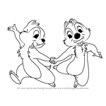 How to Draw Chip and Dale