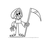 How to Draw Grim Reaper from Kids Next Door