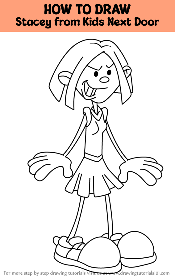 How to Draw Stacey from Kids Next Door (Codename: Kids Next Door