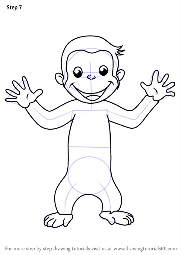 Download Learn How to Draw Curious George for Kids (Curious George) Step by Step : Drawing Tutorials