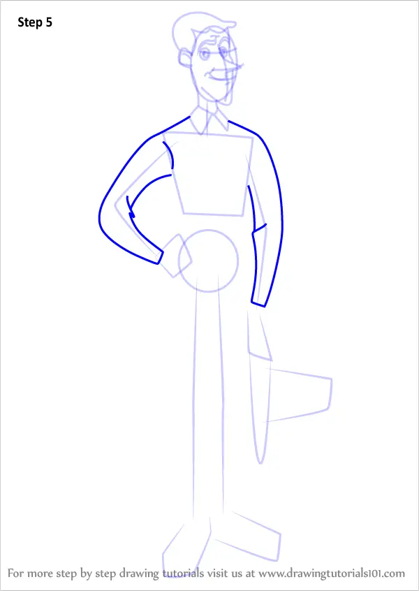 Download Learn How to Draw The Man with the Yellow Hat from Curious George (Curious George) Step by Step ...