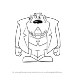 How to Draw Colonel K from Danger Mouse