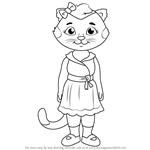 How to Draw Henrietta Pussycat from Daniel Tiger's Neighborhood
