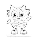 How to Draw O the Owl from Daniel Tiger's Neighborhood