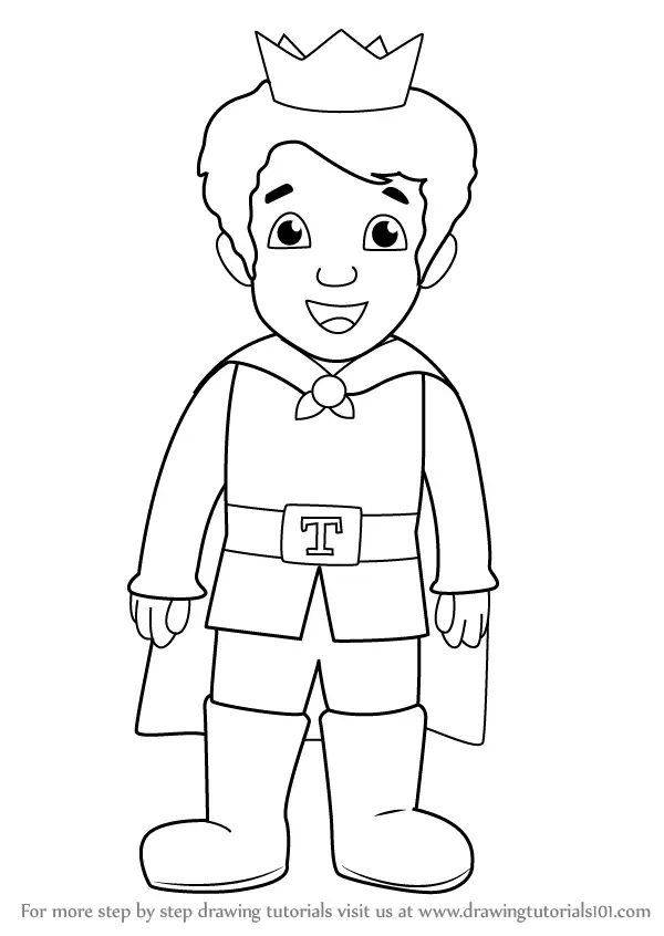 Learn How to Draw Prince Tuesday from Daniel Tiger's Neighborhood (Daniel  Tiger's Neighborhood) Step by Step : Drawing Tutorials