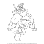 How to Draw Dave from Dave the Barbarian