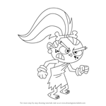 How to Draw Fang from Dave the Barbarian