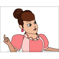 How to Draw Lady Fluffpot from Deer Squad