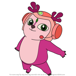 How to Draw Lola from Deer Squad