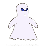 How to Draw Jerome the Ghost from Didou